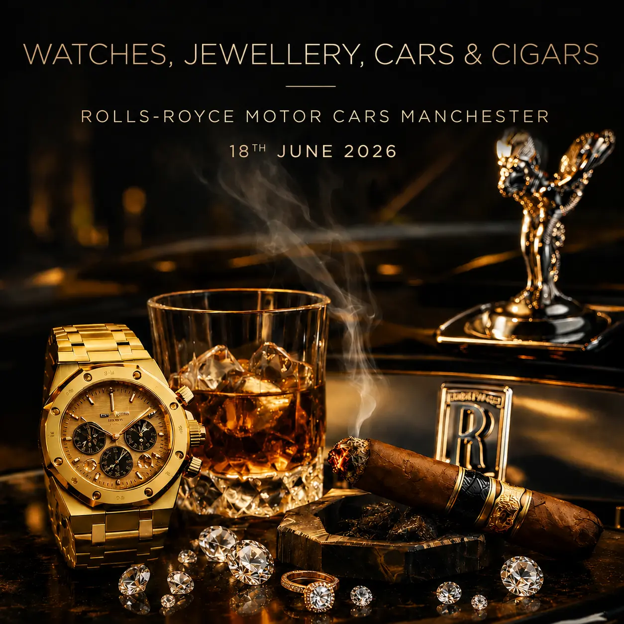 Watches, Jewellery, Cars & Cigars Event